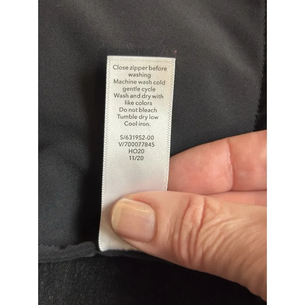 Athleta Venice Blazer Dark Heather Grey 8 Stretch Single Breasted